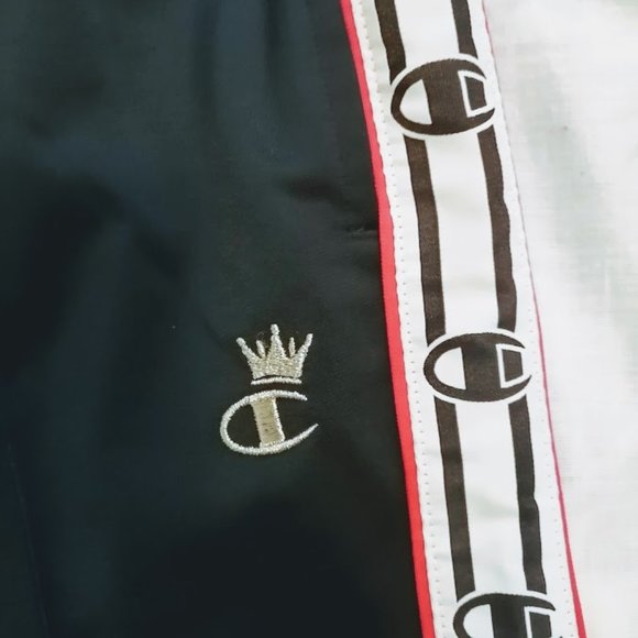 Champion Sports Pants/Joggers/ Black Cham Logo - Picture 2 of 3